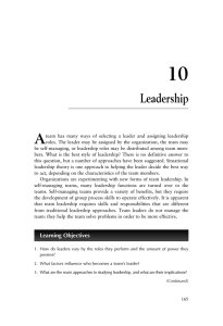 10 A Leadership