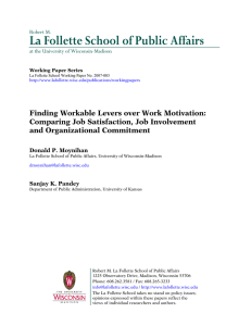 La Follette School of Public Affairs