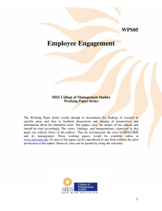 Employee Engagement WPS05 SIES College of Management Studies
