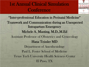 1st Annual Clinical Simulation Conference