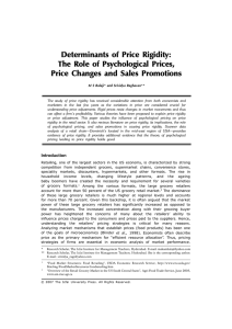 Determinants  of  Price  Rigidity: