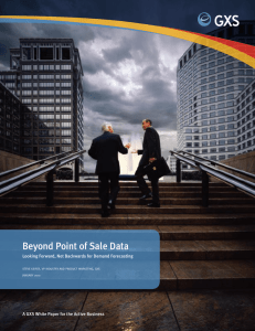 Beyond Point of Sale Data