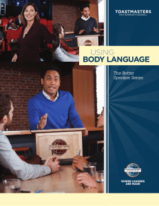 USING  BODY LANGUAGE The Better