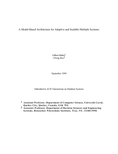 A Model-Based Architecture for Adaptive and Scalable Multiple Systems: