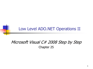 Microsoft Visual C# 2008 Step by Step Chapter 25 1