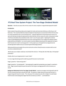 FTS Real Time System Project: The Two-Stage Dividend Model