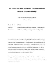 Do Short-Term Observed Income Changes Overstate Structural Economic Mobility?