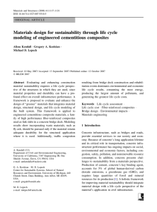 Materials design for sustainability through life cycle