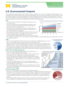 U.S. Environmental Footprint Sustainability Indicators