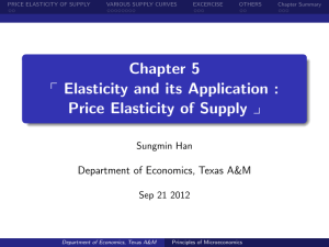 Chapter 5 p Elasticity and its Application :
