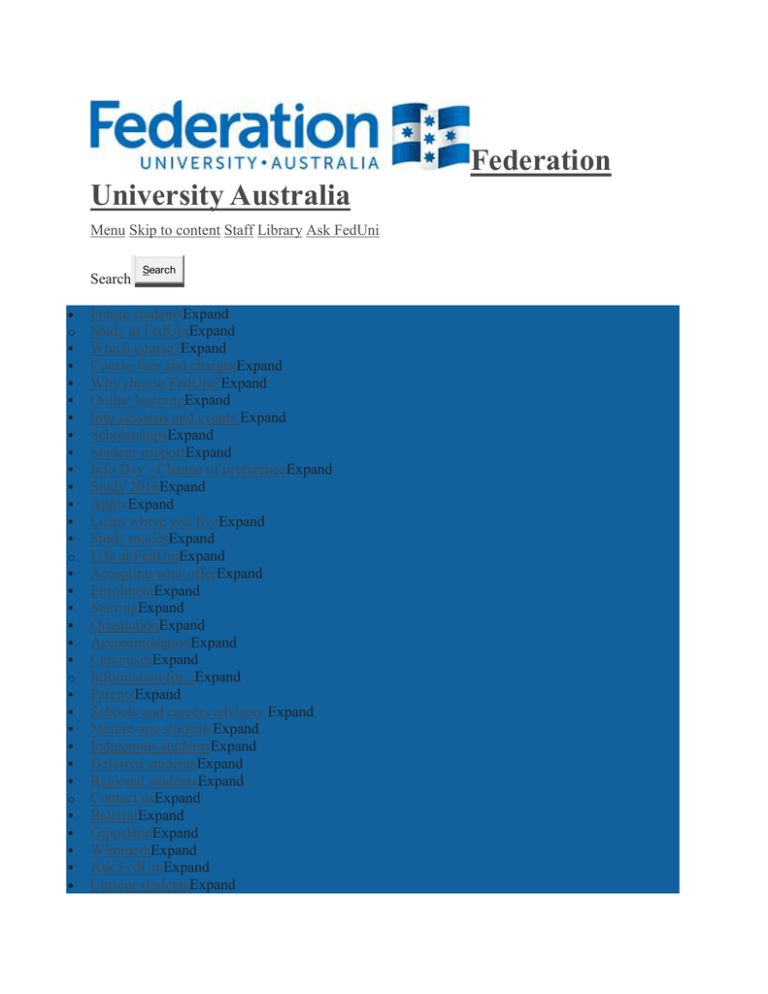 Federation University Australia Federation University Australia
