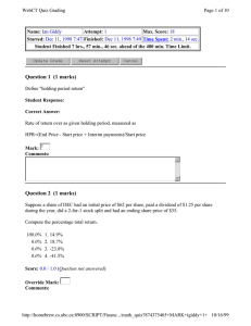 WebCT Quiz Grading Page 1 of 10 Name: Attempt: