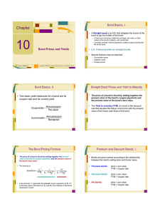 Chapter Bond Basics, I.