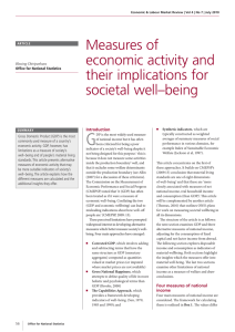 G Measures of economic activity and their implications for