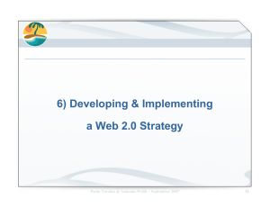 6) Developing &amp; Implementing a Web 2.0 Strategy 34