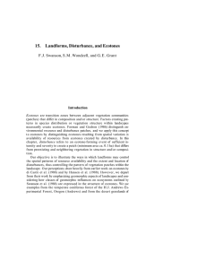 Landforms, Disturbance, and Ecotones 15. Introduction