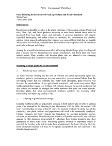 PBCC – Environment White Paper White Paper 1 December 2008
