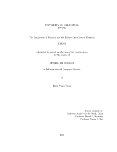 UNIVERSITY OF CALIFORNIA, IRVINE THESIS