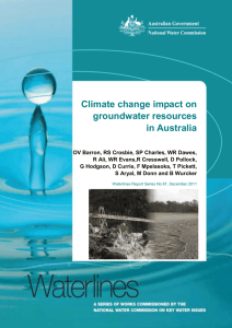 Climate change impact on groundwater resources in Australia