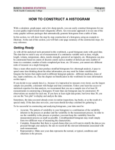 HOW TO CONSTRUCT A HISTOGRAM