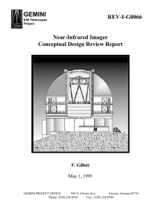 GEMINI REV-I-G0066 Near-Infrared Imager Conceptual Design Review Report