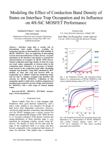 Modeling the Effect of Conduction Band Density of