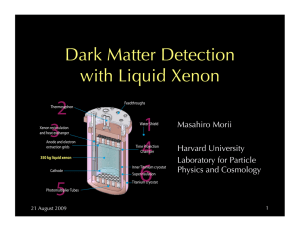 Dark Matter Detection with Liquid Xenon Masahiro Morii Harvard University