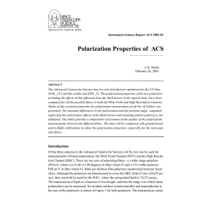 Polarization Properties of  ACS