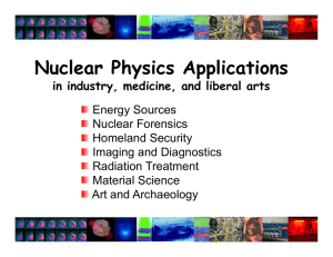 Nuclear Physics Applications