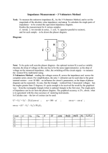 Impedance Measurement – 3 Voltmeters Method