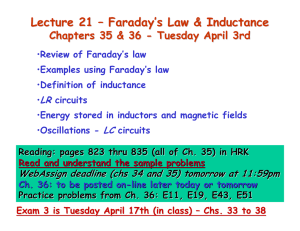 Lecture 21 – Faraday ’