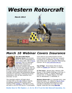 Western Rotorcraft March 10 Webinar Covers Insurance March 2012