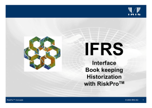 IFRS Interface Book keeping Historization
