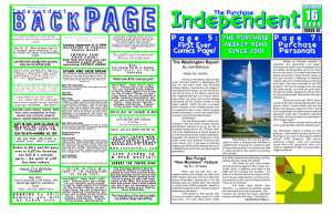 The Purchase ISSUE 67 The Washington Report