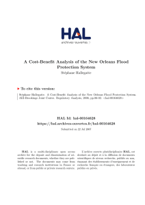 A Cost-Benefit Analysis of the New Orleans Flood Protection System St´ ephane Hallegatte