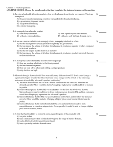 Chapter 14 Practice Questions