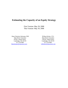 Estimating the Capacity of an Equity Strategy