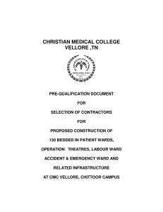 CHRISTIAN MEDICAL COLLEGE VELLORE ,TN