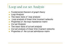 Loop and cut set Analysis