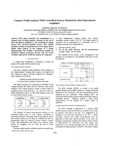 Compact Nodal Analysis With Controlled Sources Modeled by  Ideal... Amplifiers Carlos M.