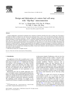 Design and fabrication of a micro fuel cell array S.J. Lee