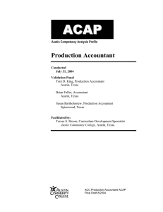 ACAP Production Accountant