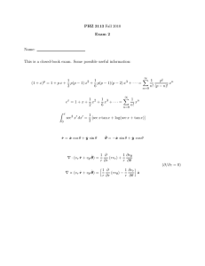 PHZ 3113 Exam 2 Name: