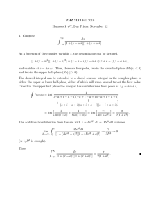 PHZ 3113 Homework #7, Due Friday, November 12 Compute Z