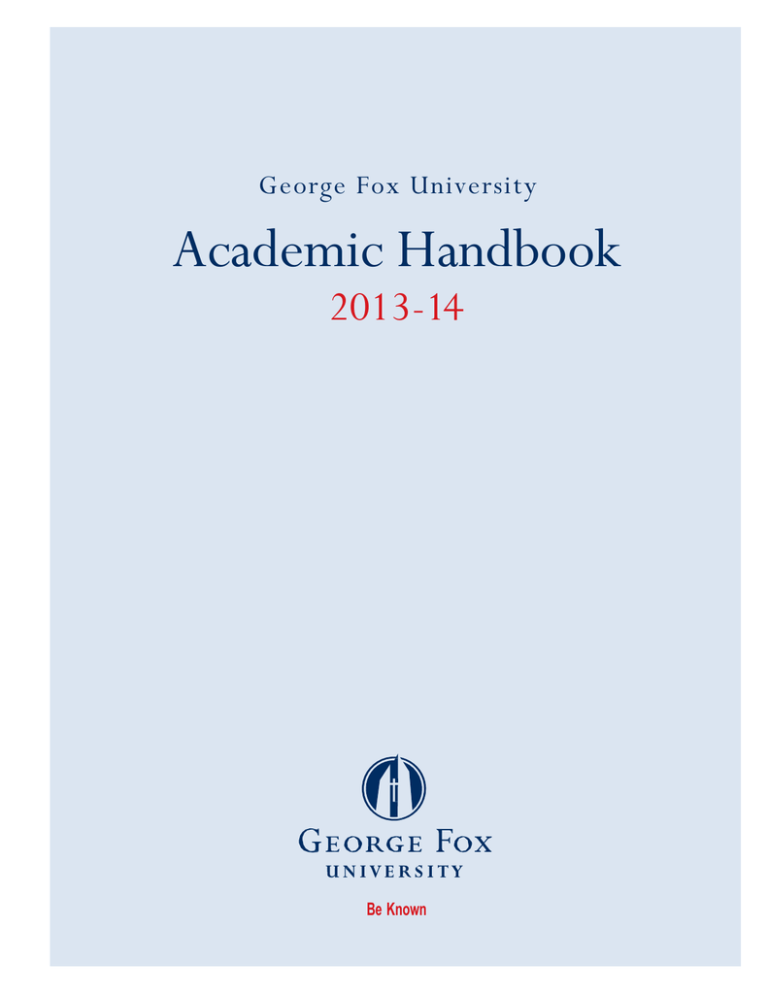 Academic Handbook 201314 Fox University