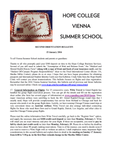 HOPE COLLEGE  VIENNA SUMMER SCHOOL