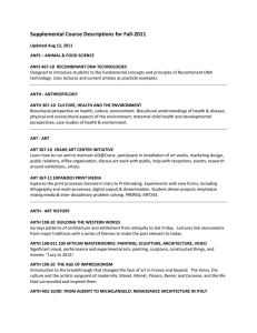 Supplemental Course Descriptions for Fall-2011