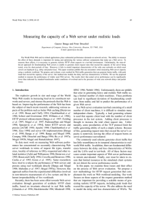 Measuring the capacity of a Web server under realistic loads