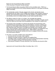 Bylaws for the Faculty Minority Affairs Committee  1.