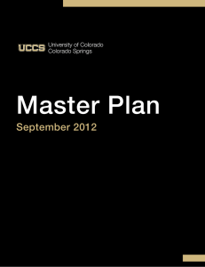 Master Plan September 2012 1 University of Colorado Colorado Springs Master Plan